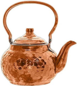ابريق شاي نحاس احمر