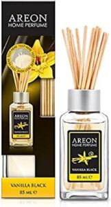 اريون معطر جو منزلي 85 مل، 10 أعواد خيزران - فانيليا سوداء