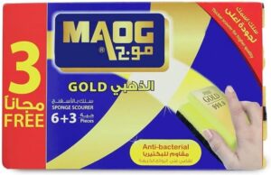 اسفنجة تنظيف ذهبية من موج، 9 قطع