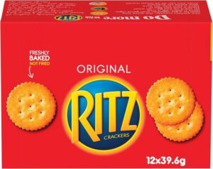 بسكويت مقرمشات مملح من ريتز، 12 × 39.6 جرام - افضل انواع البسكويت