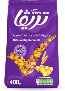تريفا مكرونة خواتم مخططة صغيرة، 400غ، من سميد القمح القاسي