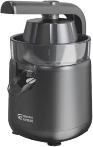 جنرال سوبريم عصارة حمضيات ، مزودة بمقاسين مختلفين للعصر بقدرة 80 واط، اسود GSCJ12BP