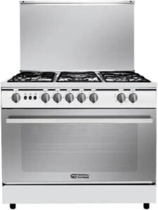 جنرال سوبريم، موقد طبخ غاز، مقاس 9060 سم، 5 شعلات مصري، GS9060FRGS