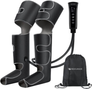 جهاز تدليك الساق بضغط الهواء من ميدكورسور، مدلك القدم للدورة الدموية وتخفيف الالم - افضل جهاز مساج