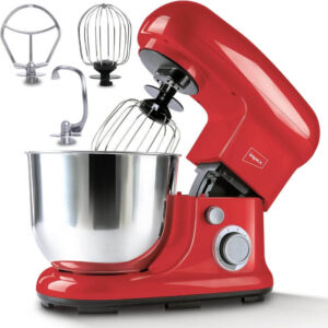 خلاط امبيكس بـ 8 سرعات 800 واط، سعة 5 لتر ستانلس ستيل - اس ام 3305 - أفضل نوع عجان