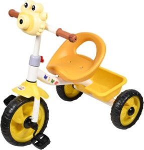 دراجة ثلاثية العجلات للأطفال من كيكو، 6 قطع، أصفر