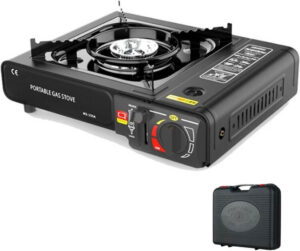 رفايكا شواية غاز محمولة للتخييم - موقد تخييم بوتان مقاوم للرياح في الهواء الطلق - افضل موقد غاز متنقل