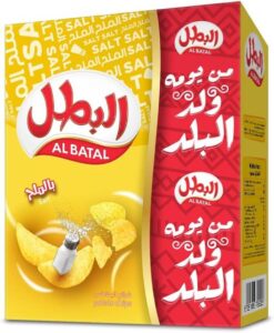 رقائق بطاطس مملحة من البطل، 12 × 23 جرام - افضل شيبس