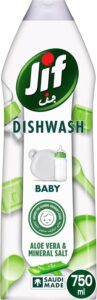سائل جف لغسل أطباق الأطفال، بالصبار والأملاح المعدنية، مناسب لأطباق الأطفال، ٧٥٠ مل - أفضل غسول رضاعات