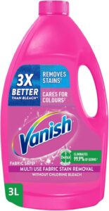 سائل ڤانيش لإزالة بقع الغسيل للملابس البيضاء والملونة، 3 لتر - أفضل مزيل بقع للملابس الملونة