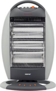 سخان هالوجين من جيباس، لون رمادي، Ghh9107 - افضل انواع الدفايات الهالوجين