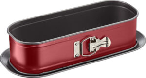 صينية خَبز كعك ‎30X11Cm من مجموعة أواني الخَبز ديلي بيك تيفال الفولاذ الكربوني بلون أحمر J1640314 - افضل انواع قوالب الكيك