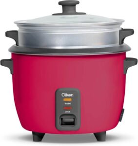 طنجرة طهي الأرز مع قدر بخار سعة 1.0 لتر من كليك اون، 400 واط، CK2701