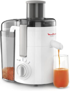 عصارة فروتيليا بقدرة 350 واط، باللون الابيض من مولينكس - احسن خلاط عصير