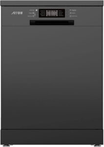 غسالة صحون 14 وضع من ارو، 60 سم، قائمة بذاتهاشبه مدمجة RO-14DWSB - افضل غسالة صحون