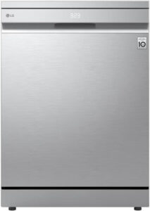 غسالة صحون كواد ووش 14 بلاسيز برايم سيلفر وتجفيف بالحرارة DFC287HVS من LG - افضل جلاية صحون