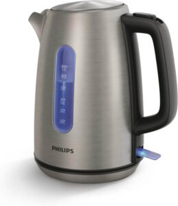 غلاية من الفولاذ المقاوم للصدأ من مجموعة فيفا من فيليبس - 2200 واط، سعة 1.7 لتر HD935712 - افضل غلاية ماء ستيل