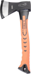 فأس بمقبض برتقالي من الرماية