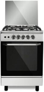 فرن غاز قائم بذاته من ستوف، صلب مصقول 4 شعلات، ارتفاع 55 سم، أمان كامل C-5555ST