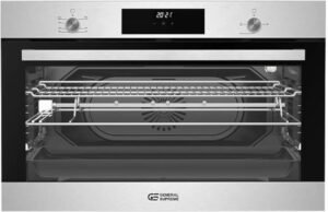 فرن غاز مدمج من جنرال سوبريم، 90 سم، 110 لتر ستانلس ستيل، تركي