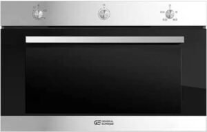 فرن غاز مدمج من جنرال سوبريم، 90 سم، 120 لتر، 4 وظائف، ستانلس ستيل، ايطاليا - افضل فرن غاز بلت ان