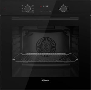 فرن مدمج مع شواية من ستار واي، يتضمن 7 برامج طهي 72 لتر، 60 × 60 سم - افضل افران بلت ان كهرباء
