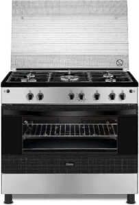 فرن وشواية غاز قائمة بذاتها بسعة 90 لتر مع مقبض تحكم من جيبسون GNGJ90JGWC - اجود انواع الافران الغاز