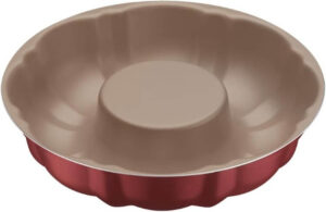 قالب كيك برازيلي من ترامونتينا، 24 سم، الألومنيوم، أحمر