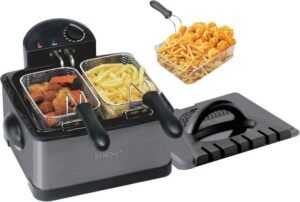 قلاية زيت كهربائية ريبون 4 لتر ، 2000 واط RE-11-062 - أفضل قلاية زيت عميق