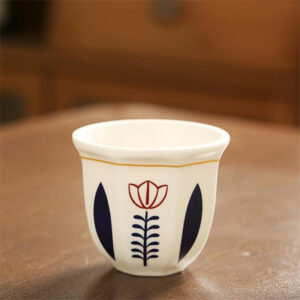 كوب قهوة سيراميك سعة 180 مل للشاي التركي والكابتشينو واللاتيه من هوبزوزا (A-180B)