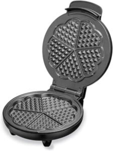 ماكينة صنع الوافل من كولن، 1000 واط، قطر 19 سم، أسود