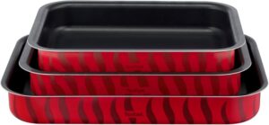 مجموعة صينية خبز ليه سبيسياليست من تيفال طبق فرن 3 قطع 22×29 سم 24×31 27×37 صنعت في فرنسا J5715482 (افضل انواع صوانى الفرن)