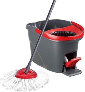 مجموعة ممسحة ودلو دوارة سهلة العصر والتنظيف مع دواسة قدم من فيلدا - افضل ممسحة ارضيات