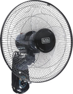 مروحة حائط FW1620-B5 بـ 3 سرعات من بلاك اند ديكر، أسود، 55 واط 16 بوصة - احسن نوع مروحه حائط