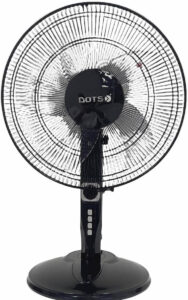 مروحة حائط من دوتس، 3 مستويات للتحكم في السرعة, TFT-70T، أسود