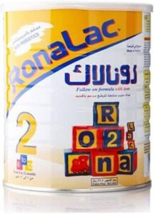 مسحوق حليب للاطفال مناسب للمرحلة 2 من رونالاك، 850 جم-عبوة من 1 قطعة