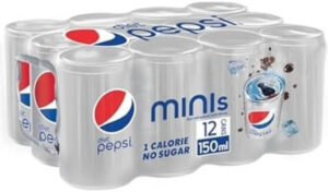 مشروب غازي بيبسي دايت، علب، 150 مل، عبوة من 12 قطعة - أفضل مشروب غازي للرجيم