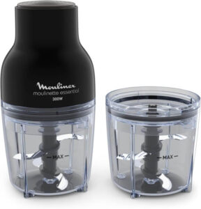 مفرمة طعام كهربائية مولينيت اسنشيال 3 في 1 من مولينكس وعاءان بسعة 400 مل DJ520827