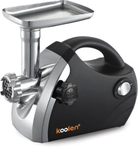 مفرمة لحم بقوة 1800 واط، بلون أسود من كولن - افضل فرامة لحم للبيت