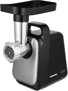 مفرمة لحوم 600 واط من نيكاي، محرك شديد التحمل، وظيفة عكسية، شفرات من الستانلس ستيل، NMG707AX