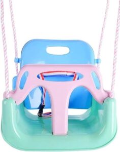 مقعد أرجوحة فانز 3 في 1 للأطفال، أرجوحة مضادة للانقلاب وقوية مناسب للرضع والأطفال