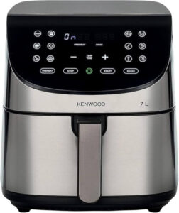 مقلاة هوائية رقمية XXXL من كينوود، سعة 7 لتر، 2.8 كغم، 1800 واط HFM80.000SS (افضل نوع قلايه هوائيه)