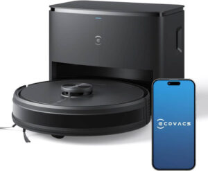 مكنسة وممسحة روبوتية ديبوت Y1 برو بلس من إيكوفاكس للاستخدام الرطب والجاف مع محطة تفريغ تلقائي - احسن مكنسة روبوت