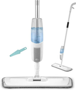 ممسحة بخاخ لتنظيف الأرضيات مع وسادة تنظيف قابلة للإزالة والغسل وزجاجة قابلة لإعادة الملء من سلفار