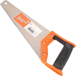 منشار يدوي بمقبض بلاستيكي من لوازم - منشار يدوي مقاوم للتآكل مع مقبض محكم للقطع الدقيق