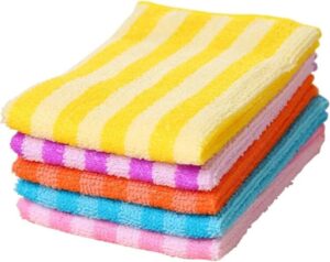 منشفة تنظيف من المايكروفايبر اي سي في لوازم عالية الامتصاص 4 قطع