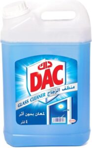 منظف زجاج داك لامع بدون بقع وخالي من الخطوط، 4 لتر - افضل ملمع زجاج