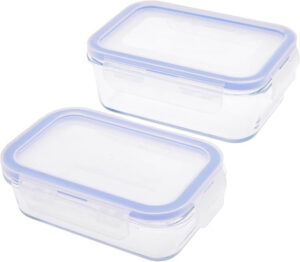 مونديكس Cmn0094-96، وعاء تخزين طعام مع غطاء، قطعتان - افضل أنواع علب حفظ الطعام